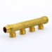 Коллектор НВ 3/4" TIEMME 4 выхода 3/4"ЕК 50мм
