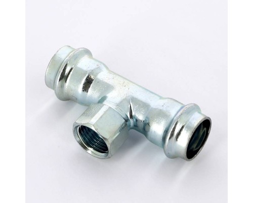Тройник пресс-В оцинкованная сталь Prestabo VIEGA 22х1/2"х22