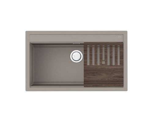 Omoikiri Kitagawa 86-LB-GR Кухонная мойка Artceramic 86x51 см, цвет: leningrad grey 4993796