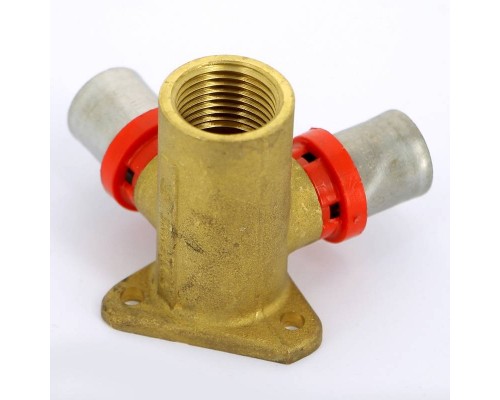 Водорозетка пресс-В-пресс проходная TIEMME 16x1/2"x16