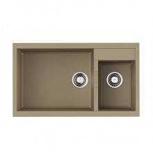Omoikiri Tedori 86-2-LB-CH Кухонная мойка Tetogranit 86x50 см, цвет: шампань 4993937
