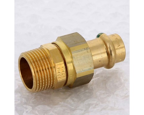 Муфта разъёмная пресс-Н бронза Sanpress VIEGA 15x3/4"