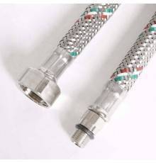 Гибкая подводка для смесителя UNI-FITT М10х1 - 1/2" 120 см оплетка из нержавеющей стали