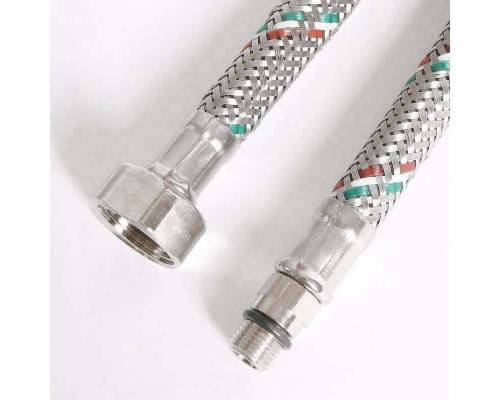 Гибкая подводка для смесителя UNI-FITT М10х1 - 1/2" 120 см оплетка из нержавеющей стали Гибкая подводка для смесителя UNI-FITT М10х1 - 1/2" 120 см оплетка из нержавеющей стали