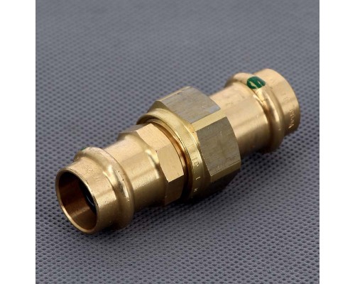 Муфта разъёмная пресс с плоской прокладкой бронза Sanpress VIEGA 18