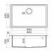 Omoikiri Tedori 66-U-GR Кухонная мойка Tetogranit 66x42 см, цвет: leningrad grey 4993541