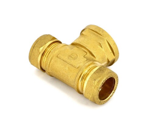 Тройник обжим-В TIEMME 22х3/4"х22