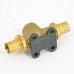 Водорозетка надвижная В латунная REHAU проходная 20x1/2"x20RX+ (PPSU)