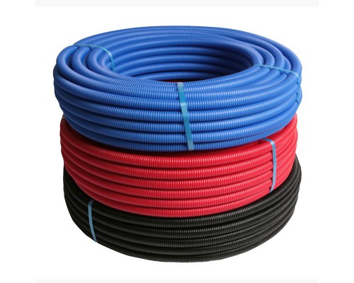 Труба HENCO STANDARD в красной гофре, PEXc-AL-PEXc, 16х2, бухта 100 метров