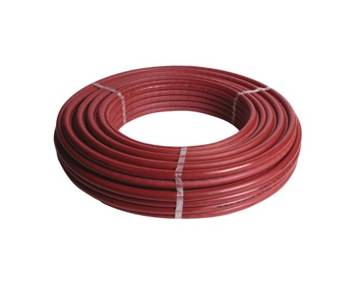 Труба HENCO STANDARD в красной изоляции (6мм), PEXc-AL-PEXc, 16х2, бухта 100 метров