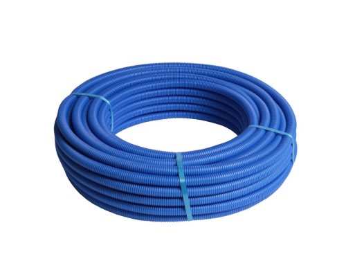 Труба HENCO RIXc в синей гофре, PEXc-AL-PEXc, 20х2, бухта 100 метров