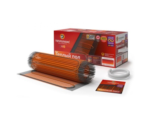Мат греющий двужил. Теплолюкс ProfiMat 180 Вт (0,5 х 2 м) в комплекте с гофротрубкой