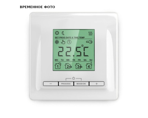 Термостат Теплолюкс Pontus Wi-Fi электронный, с дисплеем белый