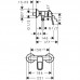 Смеситель для душа HansGrohe HG Logis Loop ВМ хром
