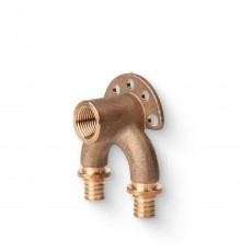 Проточный настенный угольник РЕХАУ 16/16-Rp 1/2 короткий RX+