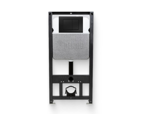 Инсталляция для унитаза REHAU NOVAFLOW с кнопкой NOVA QUAD 001 черный матовый 521965