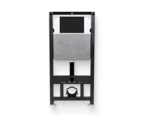 Инсталляция для унитаза REHAU NOVAFLOW с кнопкой NOVA ORB 001 черный матовый 521962