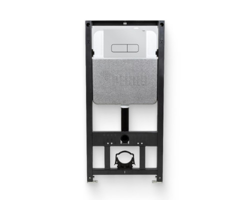 Инсталляция для унитаза REHAU NOVAFLOW с кнопкой NOVA ELLIPSE 001 белый глянец 521957