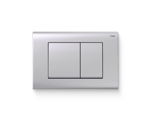 Кнопка смыва REHAU Nova Quad 001 пластик серебристый матовый 13170521001