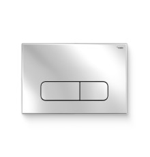 Кнопка смыва REHAU NOVA ELLIPSE 001 пластик хром глянцевый 521893
