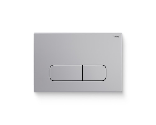 Кнопка смыва REHAU NOVA ELLIPSE 001 пластик серебристый матовый 521892