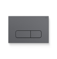 Клавиша смыва REHAU Nova Ellipse 001 пластик графитовый матовый 521889