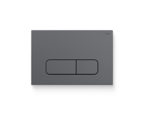 Клавиша смыва REHAU Nova Ellipse 001 пластик графитовый матовый 521889