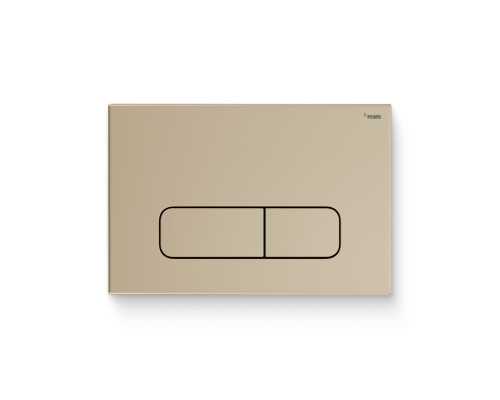 Кнопка смыва REHAU NOVA ELLIPSE 001 пластик золотой матовый 521890