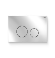 Кнопка смыва REHAU NOVA ORB 001 пластик хром глянцевый 521923