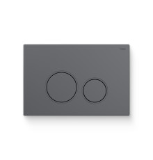 Кнопка смыва REHAU NOVA ORB 001 пластик графитовый матовый 521919