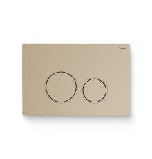 Кнопка смыва REHAU NOVA ORB 001 пластик золотой матовый 521920