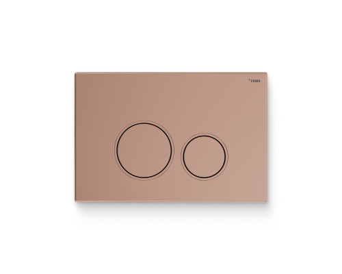 Кнопка смыва REHAU NOVA ORB 001 пластик розовое золото матовый 521921