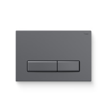 Кнопка смыва REHAU NOVA LONG 001 пластик графитовый матовый 521904