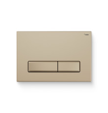 Кнопка смыва REHAU NOVA LONG 001 пластик золотой матовый 521905
