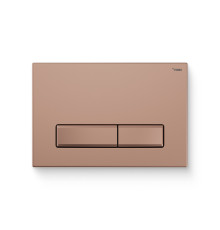 Кнопка смыва REHAU NOVA LONG 001 пластик розовое золото матовый 521906