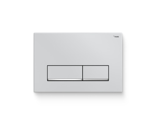 Кнопка смыва REHAU NOVA LONG 002 пластик белый глянцевый полоса хром 521911