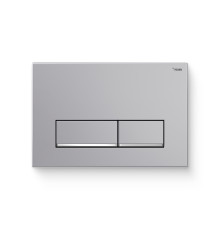 Кнопка смыва REHAU NOVA LONG 002 пластик серебро матовый/хром глянцевый 521915