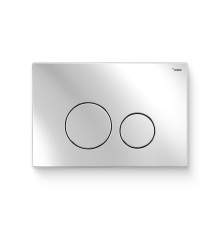 Кнопка смыва REHAU NOVA ORB STEEL нержавеющая сталь глянцевая 521933