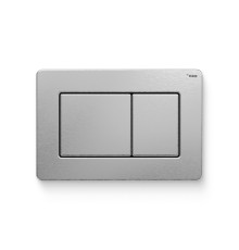Кнопка смыва REHAU NOVA QUAD STEEL брашированная нержавеющая сталь матовая 521953