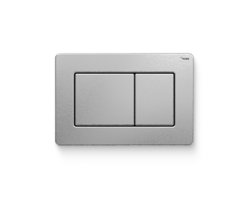 Кнопка смыва REHAU NOVA QUAD STEEL брашированная нержавеющая сталь матовая 521953