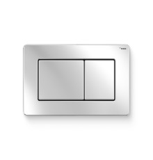 Кнопка смыва REHAU NOVA QUAD STEEL нержавеющая сталь глянцевая 521954