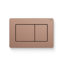 Кнопка смыва REHAU Nova Quad Steel нержавеющая сталь розовое золото матовый 13170621001