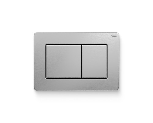 Кнопка смыва REHAU NOVA PUBLIC антивандальная нержавеющая сталь брашированная матовая 521939