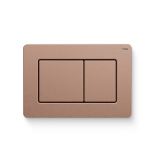 Кнопка смыва REHAU NOVA PUBLIC антивандальная нержавеющая сталь брашированное розовое золото 521936