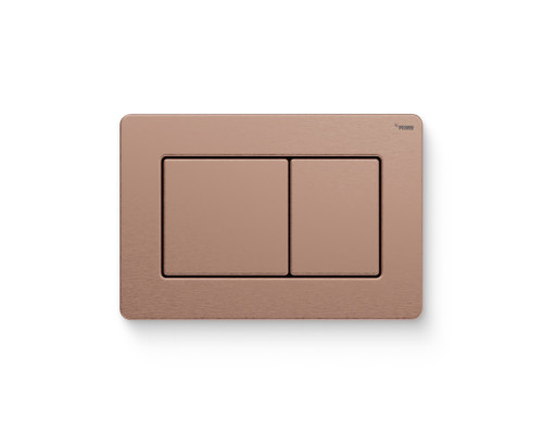 Кнопка смыва REHAU NOVA PUBLIC антивандальная нержавеющая сталь брашированное розовое золото 521936