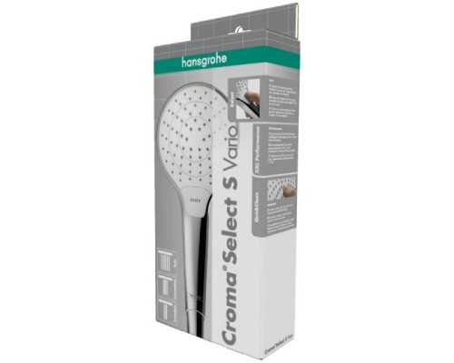 Ручной душ HansGrohe HG Croma Select S Vario белый/хром