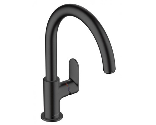 Кухонный смеситель HansGrohe 260 HG Vernis Blend однорычажный с поворотным изливом матовый черный Кухонный смеситель HansGrohe 260 HG Vernis Blend однорычажный с поворотным изливом матовый черный