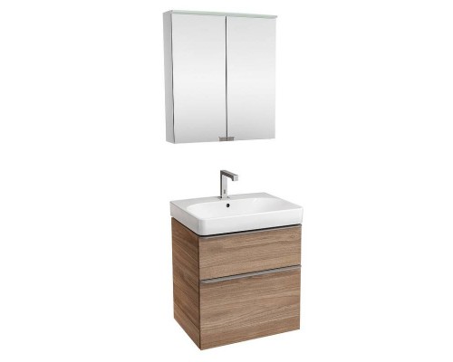 Комплект тройка Geberit Smyle 60 см темный орех: 500.229.01.1 + 500.352.JR.1 + 500.273.00.1