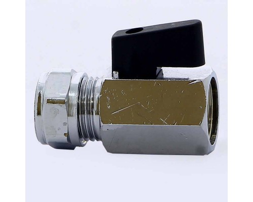 Кран мини обжим-В флажок TIEMME 15x1/2"