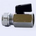 Кран мини обжим-В флажок TIEMME 15x1/2"